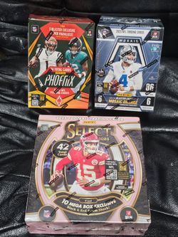 2025 Panini Select Football Mega Box! 2025 Mosaic & Phoenix Football Blaster Box! 3 Box Lot! New Sealed!