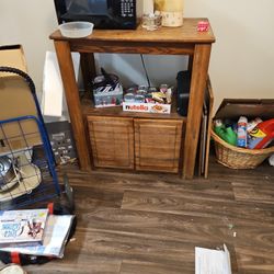 Antique Microwave Stand