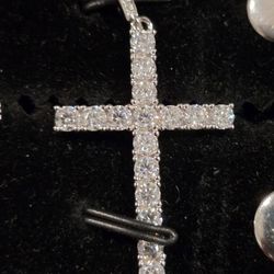 2 Tcw Moissanite Tennis Cross S925
