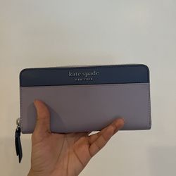Kate Spade Purple Zipper Wallet