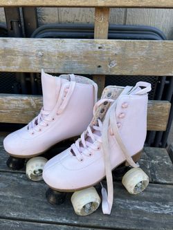 Pink Kids Retro Roller Skates