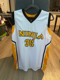 NINJA Basketball Jersey YAGI #35 -Premium Stitched - SJ Brand - Men  Large