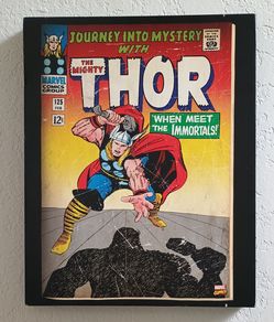 Marvel comic picture frame of the Mighty Thor