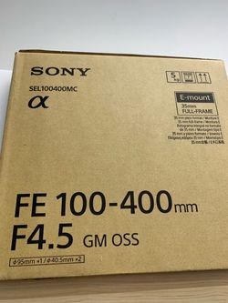 Sony 100-400 F4.5 GM