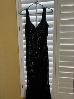 Black Sequin Dress