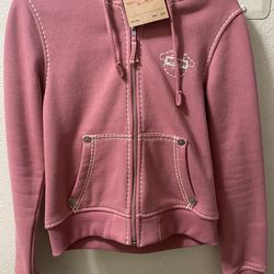 True religion zip up sweater