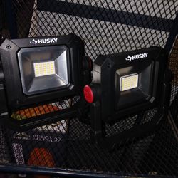 2 Husky Work Lights(C-Cord Rechargeable)