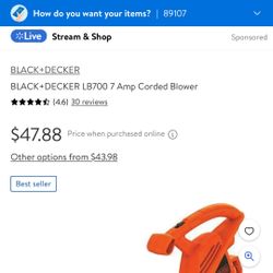 Black And Decker Leaf Blower