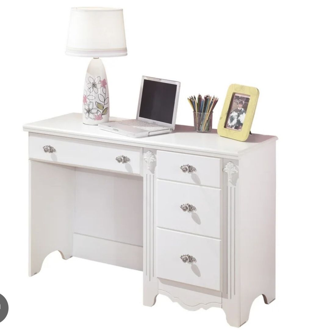 White Vanity Desk