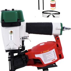 Mexican Style CN45N Roofing Nailer, 15 Degree Roofing Nail Gun, 3/4-Inch to 1-3/4-Inch Coil Nails, 120-pcs Load Capacity Coil Nailer