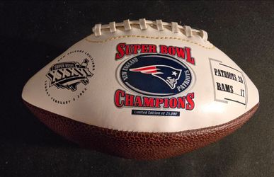 New Patriots Super Bowl football