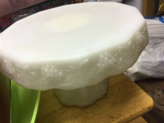 Porcelain Ornate Cake plate pedestal