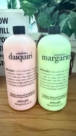 2 PHILOSOPHY Shampoo/Shower Gel/Bubble Bath 6oz