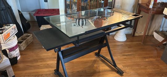 Studio Design Black Adjustable Drawing Table