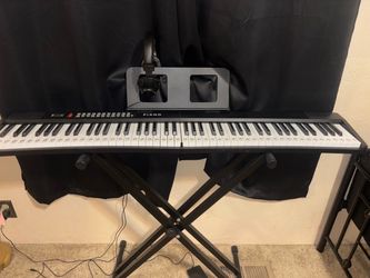 88-Key Semi-Weighted Keyboard Piano- With Stand