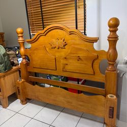 Queen Headboard w- Dresser, 2 nightstands and Armoire