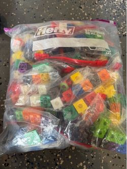 Assorted Interlocking Learning Cubes - Multicolor Educational Set