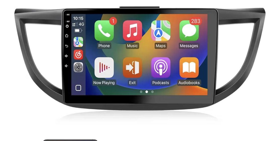 Car Radio for Honda CRV 2012 2013 2014 2015 2016 Wireless Carplay & Android Auto, 10.1 Inch IPS Touch Screen Car Stereo in Dash GPS Bluetooth FM WiFi 