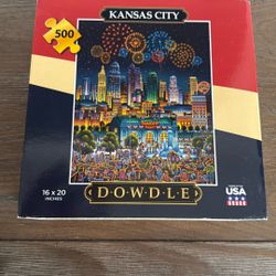 Dowdle Kansas City 500 Piece Interlocking Cardboard Landscape Jigsaw Puzzle
