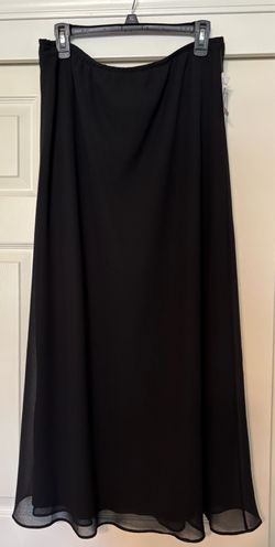 Black Chiffon Maxi Skirt Size XL New with Tagd
