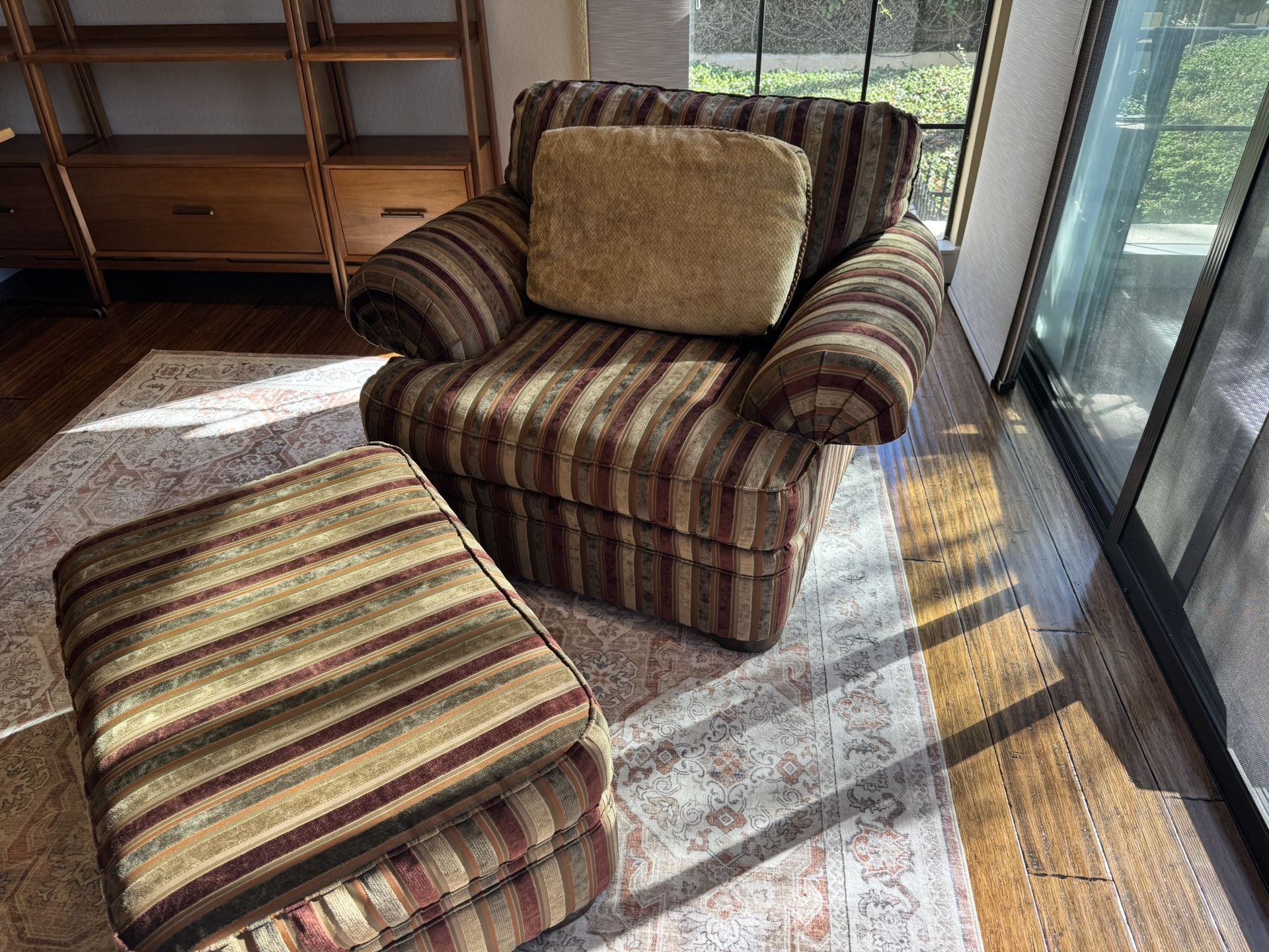 Over Sized Chair & Ottoman