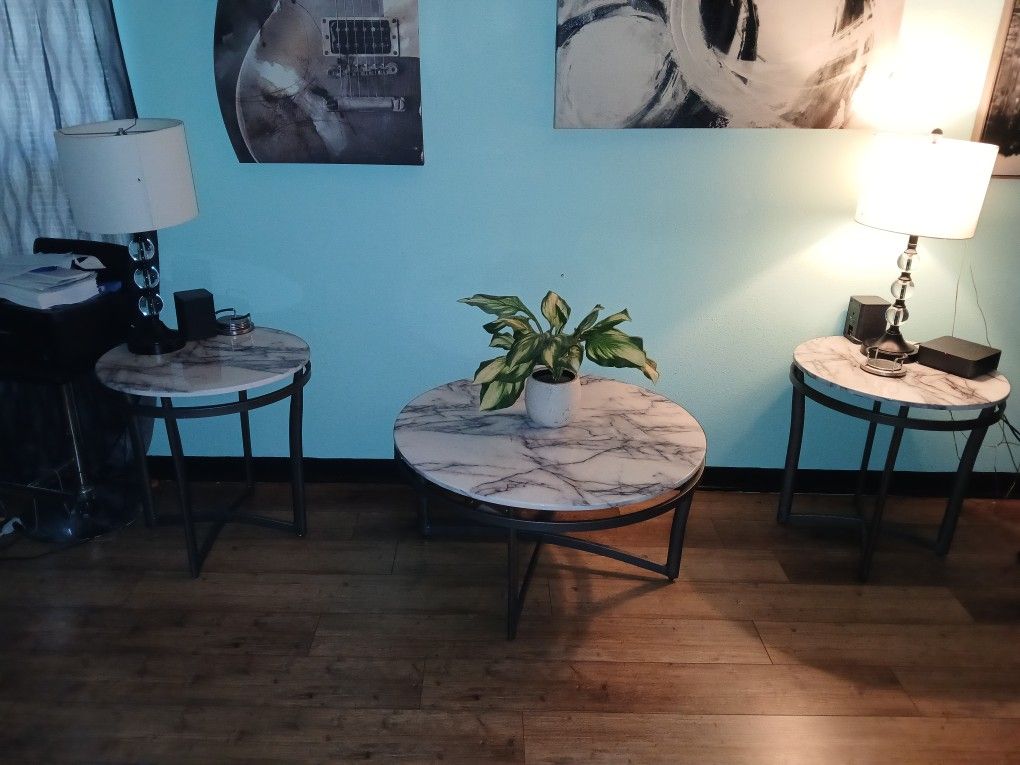 Faux Marble Livingroom Set