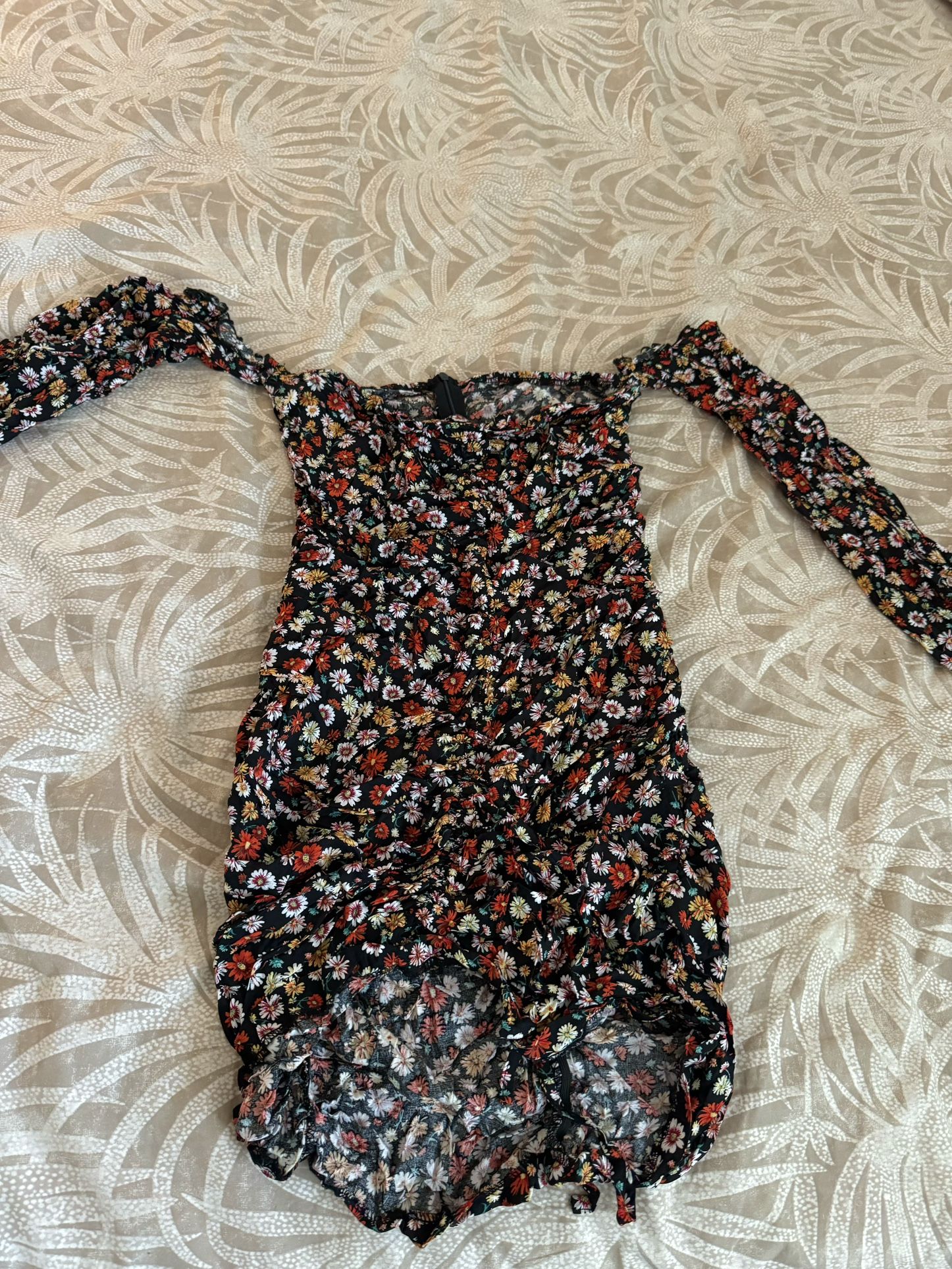 Off The Shoulder Floral Dress