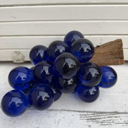 Vintage MCM Resin Lucite Grapes Driftwood