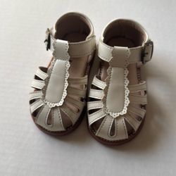 Felix & Flora Toddler Size 5 Girls Sandals Soft Felix & Flora Rubber Princess Flat Shoes Summer Shoes