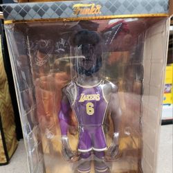 Funko Pop! GOLD LeBron James 12” Premium Vinyl Figure Purple Jersey Chase New