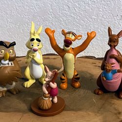 Disney Winnie the Pooh miniature characters figurines set of 5