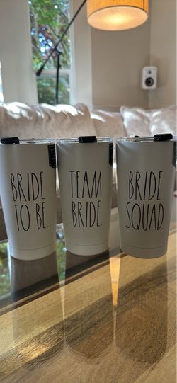 Bridal Tumbler Cups by Rae Dunn