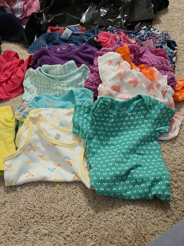 12 Months Girls Clothes Lot Read Description