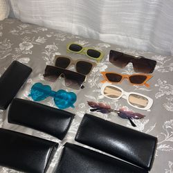 8 Sunglasses & 5 Cases