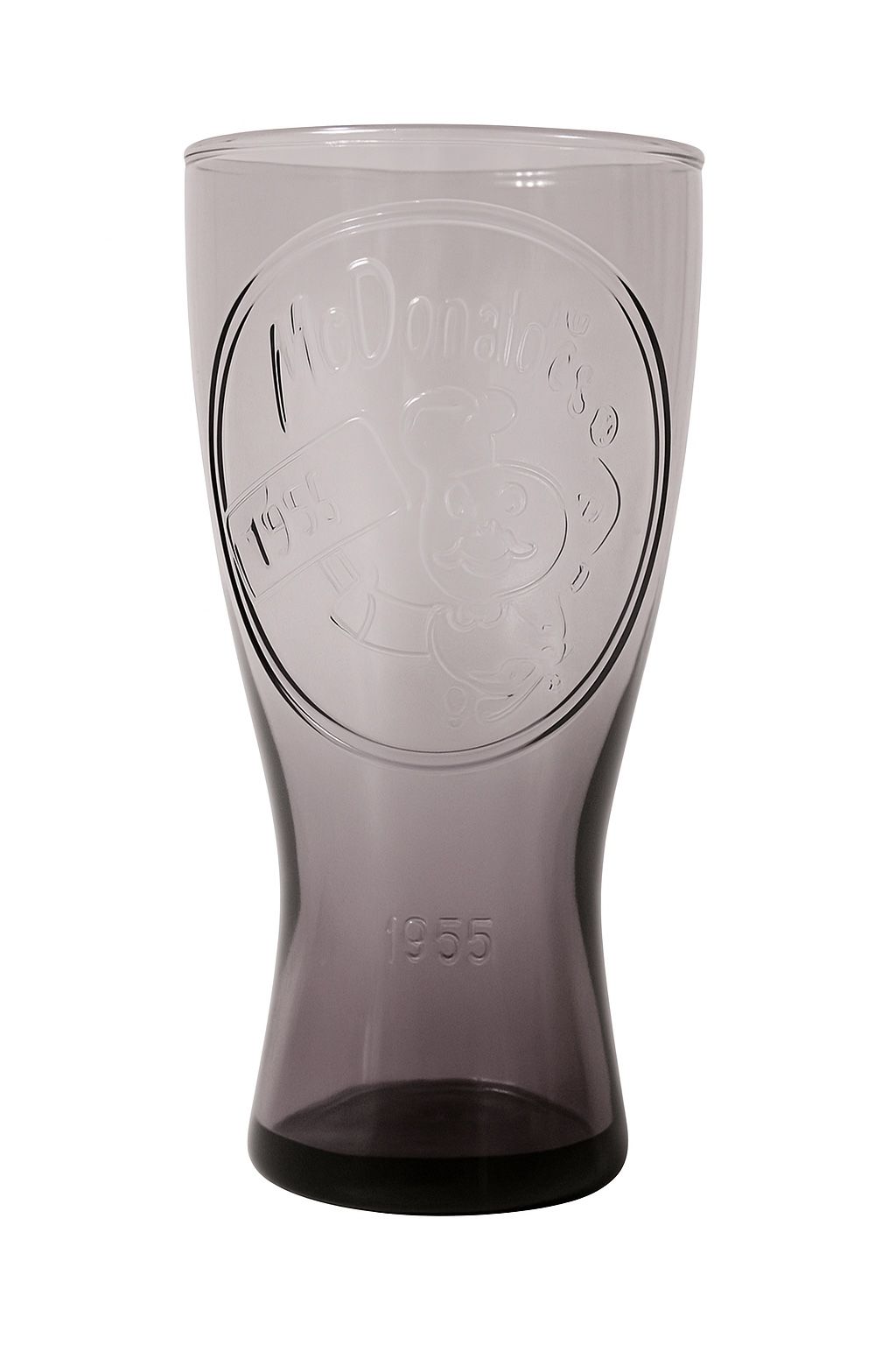 McDonald’s 1955 Coca-Cola Glass – Smoky Gray Purple Collectible