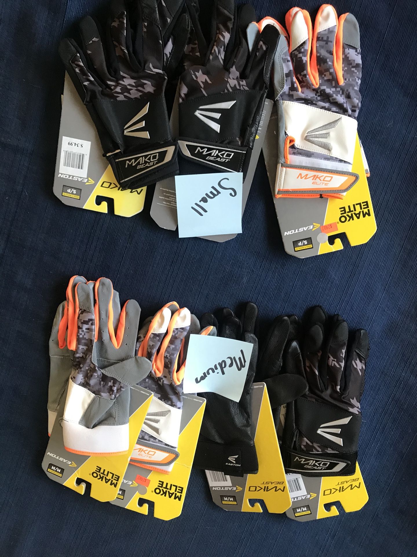 Baseball batting gloves brand new - adult and kids sizing