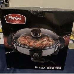 Parini 12” nonstick electric pizza cooker