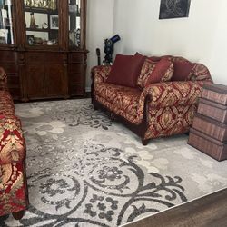 🍀🙏Brand new Sofa:94"x37"x41"H Love Seat: 72"x37"x41"H Add some traditional elements to your home with the help of this sophisticated sofa. Elegant d