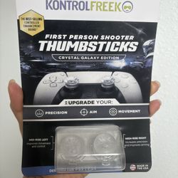 THUMB GRIPS PS5/PS4 PLAYSTATION STEEL SEERIES KONTROL FREEK THUMBSTICKS CLEAR