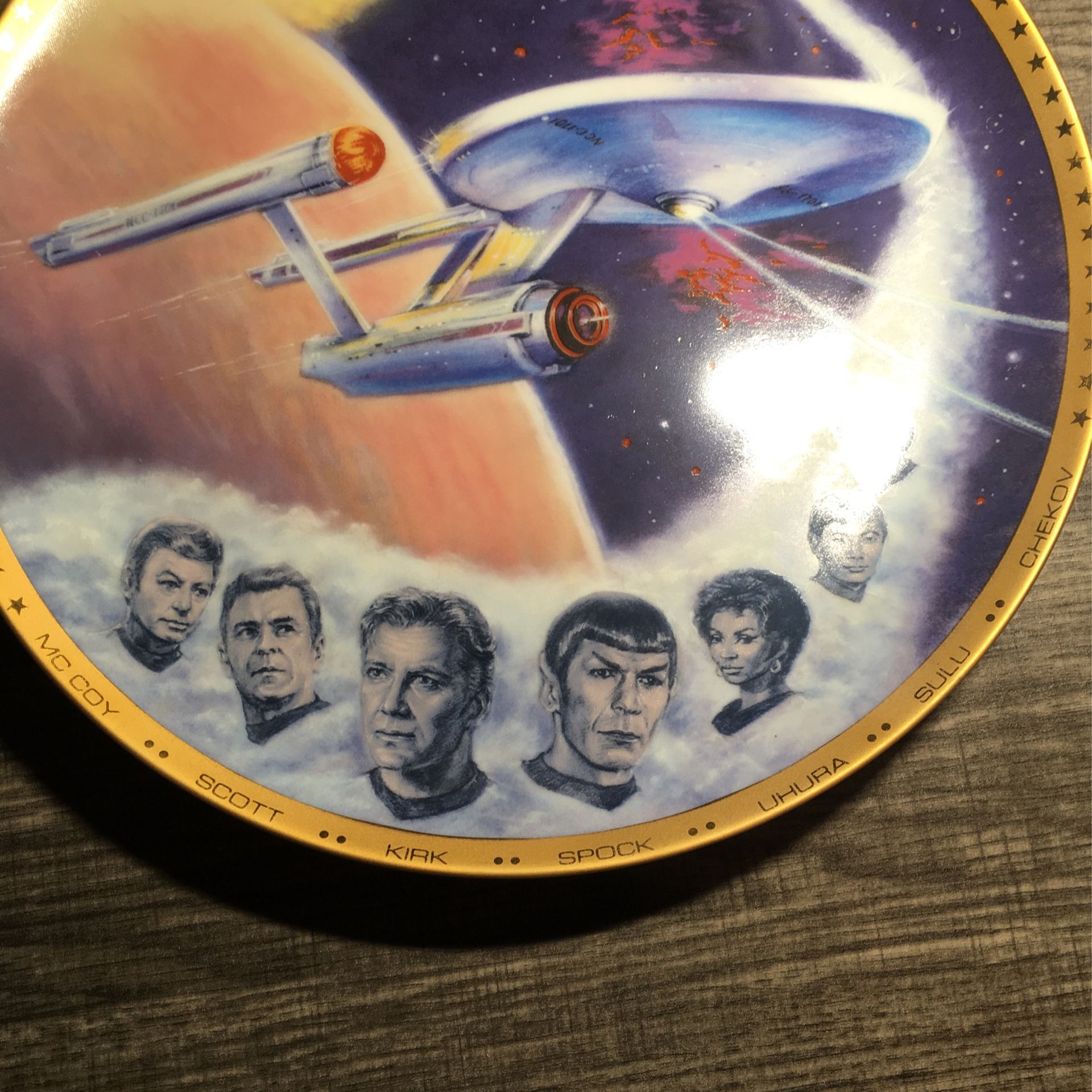 Star Trek USS Enterprise ~ Large Collector Plate (NCC1701) 