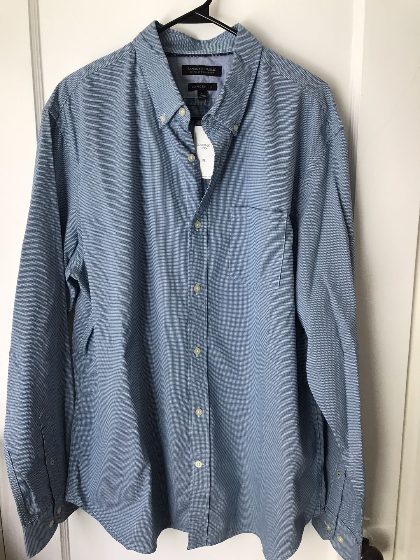 Banana Republic Men’s blue Cotton Shirt, Camden fit XL