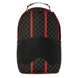Men Sprayground Raceway 3 Dark Gray Patterned Bag