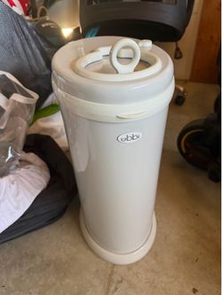 Ubbi diaper pail and baby bather