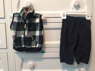 Carters two piece fleece set- 6 months