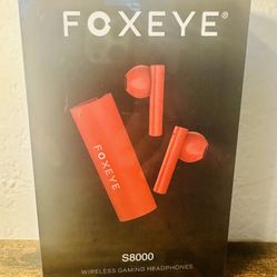Foxeye Bluetooth Earbuds, Bluetooth 5.4 Headphone, Touch Control Ear Bud with Charging Case, Excellent Model 