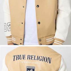 Men’s True Religion Varsity Jacket Large