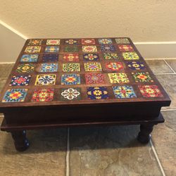 Artisan Tiled Stool 