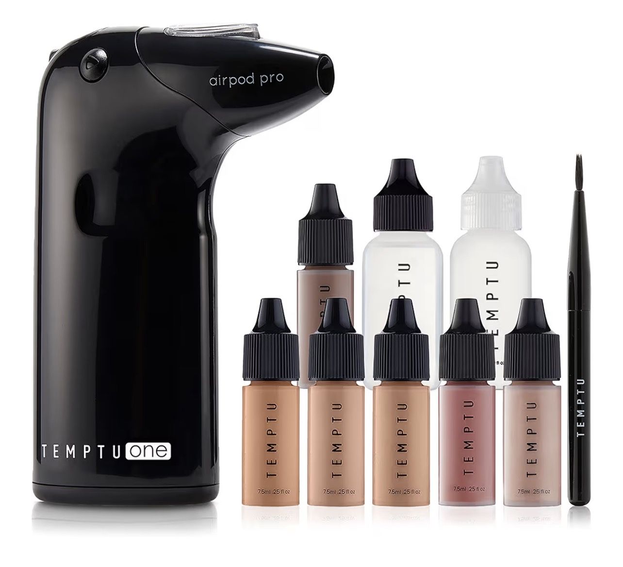 TEMPTU One Airbrush Make-up Kit with Cordless Compressor, 6 Shades