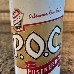 P.O.C Pilsner Beer Pull Tab Philadelphia And Cleveland Pilsner On Call Empty