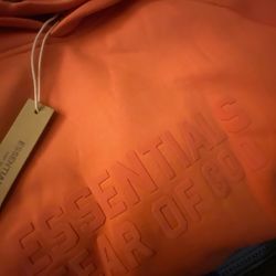 Coral Essentials Fear Of God Hoodie